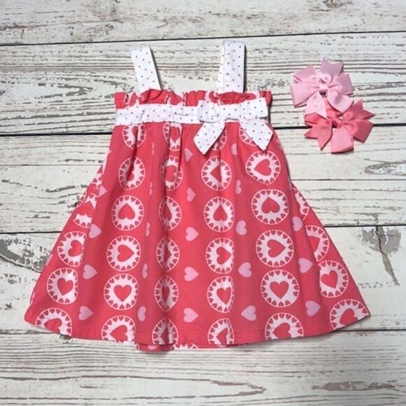 Penny M Other - Coral Hearts Baby Dress 